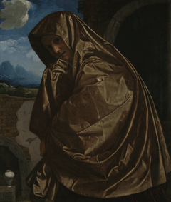 Saint Mary Magdalene at the Sepulchre by Girolamo Savoldo