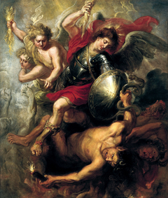 Saint Michael expelling Lucifer and the Rebellious Angels by Anonymous