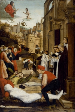 Saint Sebastian Interceding for the Plague Stricken by Josse Lieferinxe