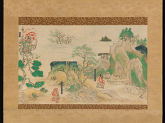 Scene from The Illustrated Legends of Jin’ōji Temple (Jin’ōji engi emaki) by anonymous painter