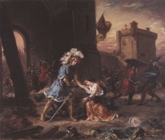 Scene from the Romance of Amadis de Gaule by Eugène Delacroix