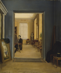 Self-Portrait in a St. Petersburg Studio by Berndt Godenhjelm