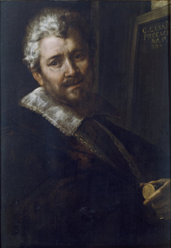 Self-portrait of Giulio Cesare Procaccini by Giulio Cesare Procaccini