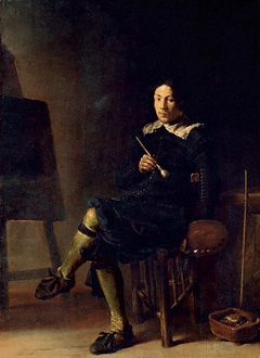 Self-portrait with Easel by Cornelis Saftleven