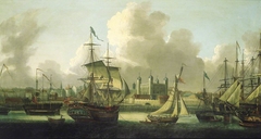 Shipping in the Pool of London by Robert Dodd