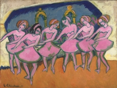 Six Dancers by Ernst Ludwig Kirchner