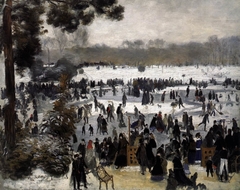 Skaters in the Bois de Boulogne by Auguste Renoir