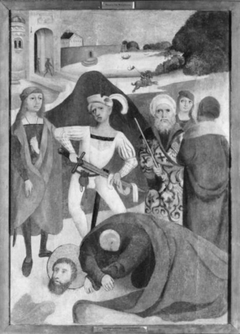 St Christofer and a Holy Bishop / Beheading of a Martyr by Unknown painter