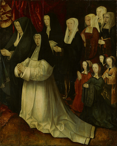 Stichtersportretten familie Korsgen Elbertzen - van der Schelling (rechterdeel) by Jacob Cornelisz van Oostsanen