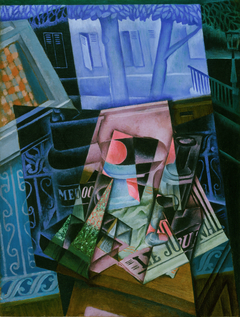 Still Life before an Open Window, Place Ravignan by Juan Gris