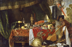 Still Life with Moor and Parrot by Jan Davidsz. de Heem