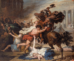 Study for Destruction of Jerusalem by the Romans by François Joseph Heim