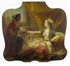 Sultan's Wife Drinking Coffee by Charles-André van Loo