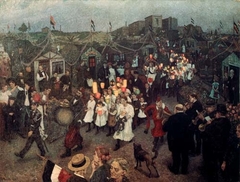 Summer party in the Allotments by Hans Baluschek