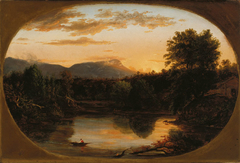 Sunset, View on the Catskill by Thomas Cole