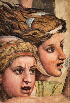 Tapestry Cartoon: Two Heads from the Massacre of the Innocents by Giulio Romano