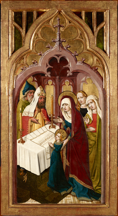 Tempelgang Mariens by Master of Schloss Lichtenstein