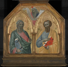 The Apostles Saint Andrew and Saint James the Lesser, with a Prophet by Pietro Lorenzetti