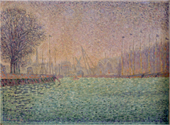 The Basin of Flushing by Paul Signac