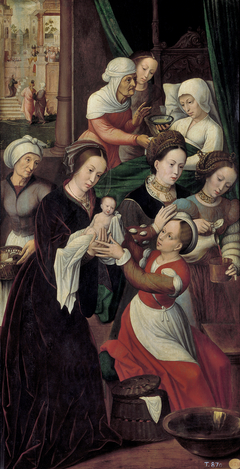 The Birth of the Virgin by Ambrosius Benson