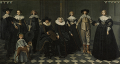 The family of Dirck Bas Jacobsz, burgomaster of Amsterdam by Dirck van Santvoort