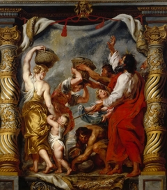 The Gathering of the Manna by Peter Paul Rubens