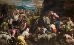 The Israelites drinking the miraculous Water by Jacopo Bassano