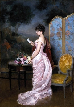 The Love Letter by Auguste Toulmouche