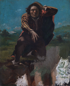 The Man Made Mad with Fear by Gustave Courbet