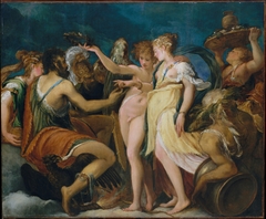 The Marriage of Cupid and Psyche by Andrea Schiavone