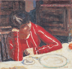 The Red Blouse by Pierre Bonnard