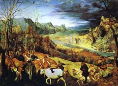 The Return of the Herd by Pieter Brueghel the Elder