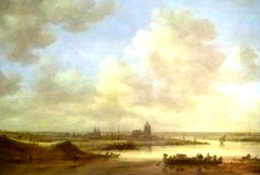 The Rhine at Arnhem by Jan van Goyen