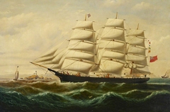 The ship 'Eliza' in full sail by William Howard Yorke