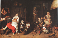 The Sleeping Kitchen Maid by Pieter Gerritsz van Roestraten