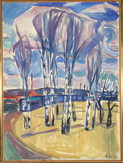 The Tram loop at Skøyen by Edvard Munch