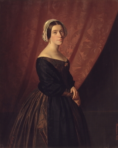 Thora Hunæus, f. Garbrecht, kunstnerens hustru by Andreas Herman Hunæus