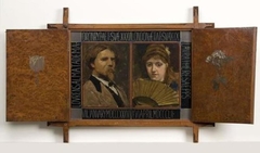 Triptych with Portrait of the Painter Lawrence Alma Tadema and his Second Wife by Lawrence Alma-Tadema