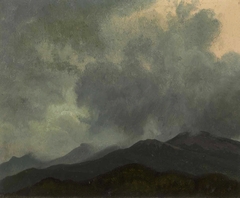 Turbulent Clouds, White Mountains, New Hampshire by Albert Bierstadt