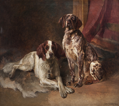 Two dogs by Karl Uchermann