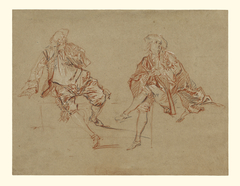 Two Seated Men by Nicolas Lancret