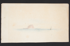 Untitled. [Island with ship] by Charles Heaphy