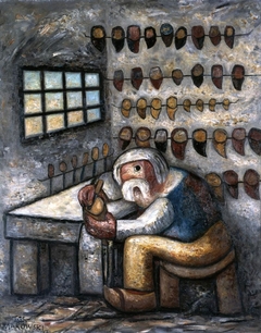 Shoemaker by Tadeusz Makowski