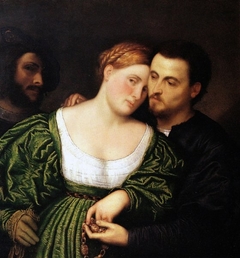 Venetian Lovers by Paris Bordone