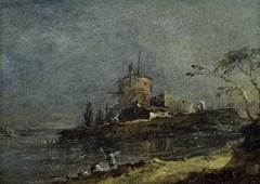 View near Venice by Francesco Guardi