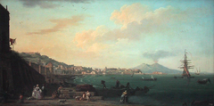 View of Naples vith Mount Vesuvius by Claude-Joseph Vernet