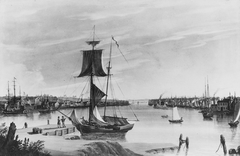 View of New York from Williamsburg by Nicolino Calyo