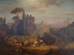 View of Subiaco, Italy by Albert Bierstadt