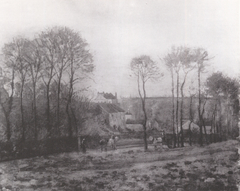 View of the Maison des Mathurins, Pontoise by Camille Pissarro