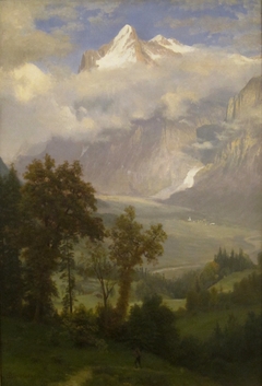 View of Wetterhorn from the Valley of Grindelwald by Albert Bierstadt